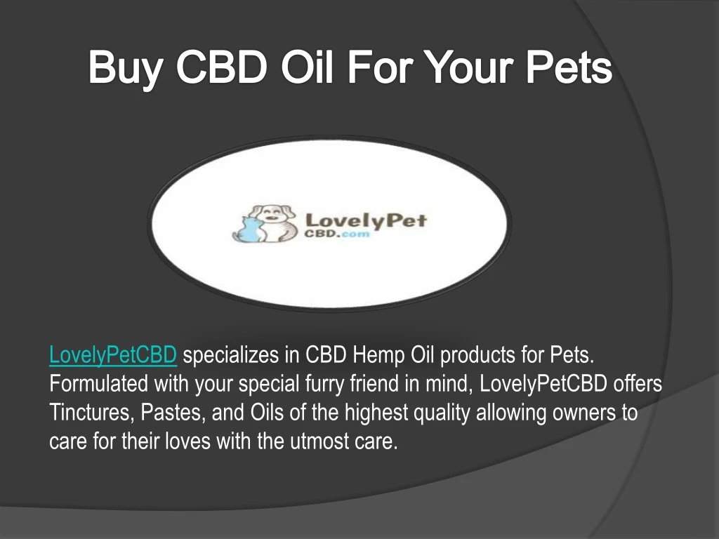 lovelypetcbd specializes in cbd hemp oil products
