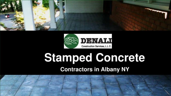 Stamped Concrete Services - Denali Construction