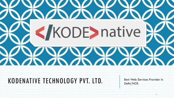 Kodenative - Best Web Services Provider in Delhi/NCR