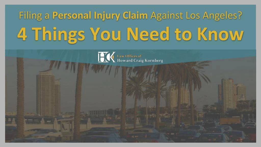 filing a personal injury claim against