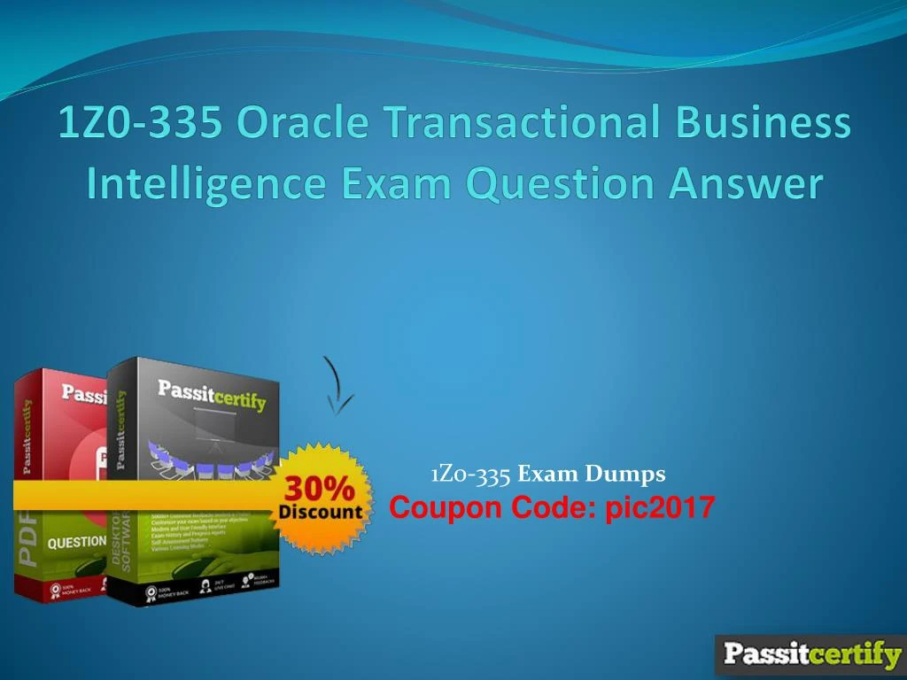 1z0 335 oracle transactional business intelligence exam question answer