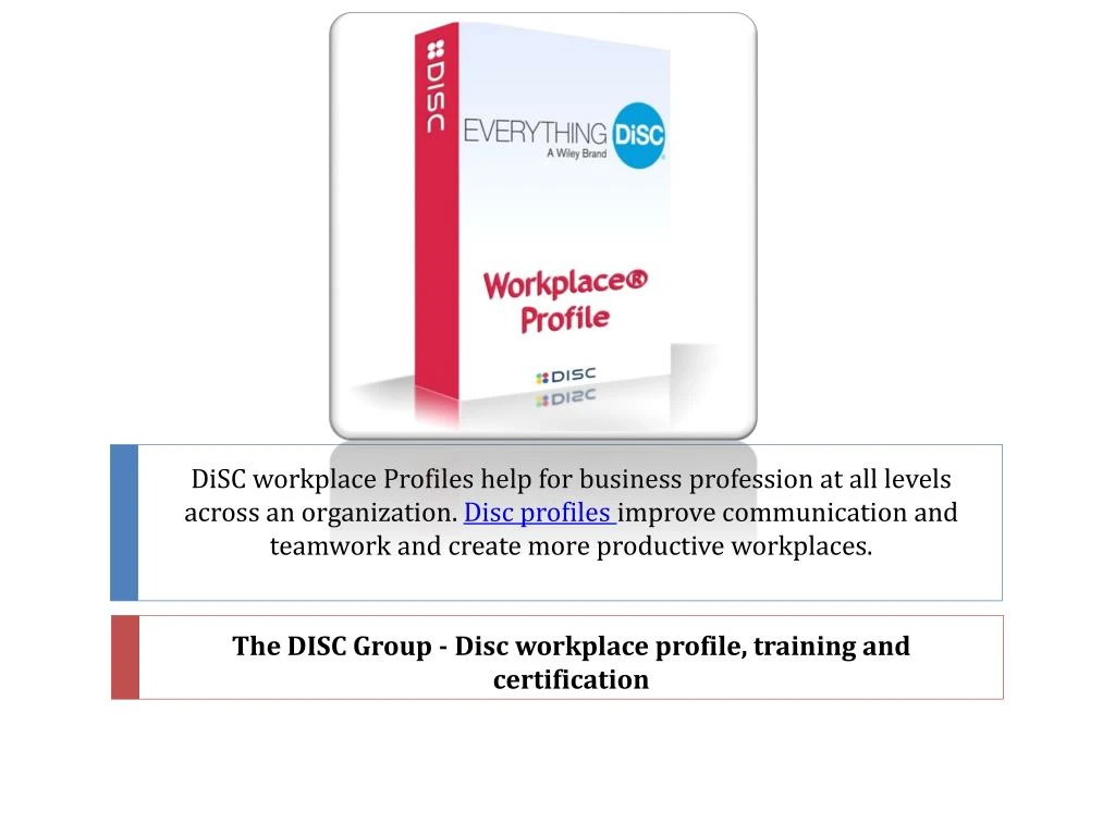 the disc group disc workplace profile training and certification