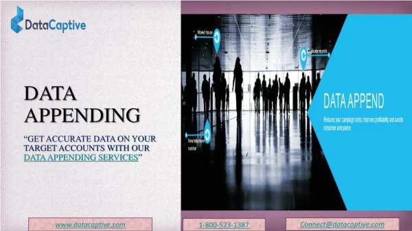 Get accurate data on your target accounts with DataCaptive's Data Appending Services