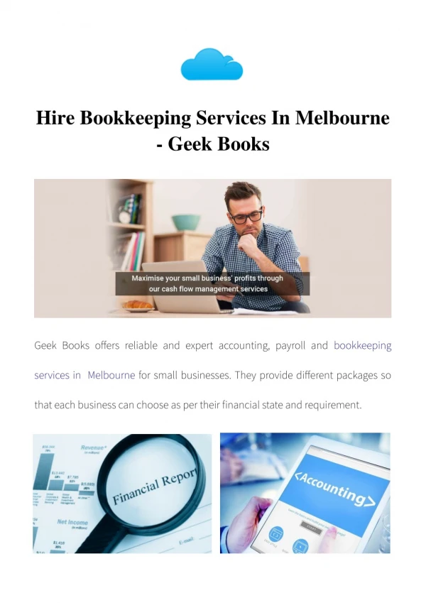 Hire Bookkeeping Services In Melbourne - Geek Books