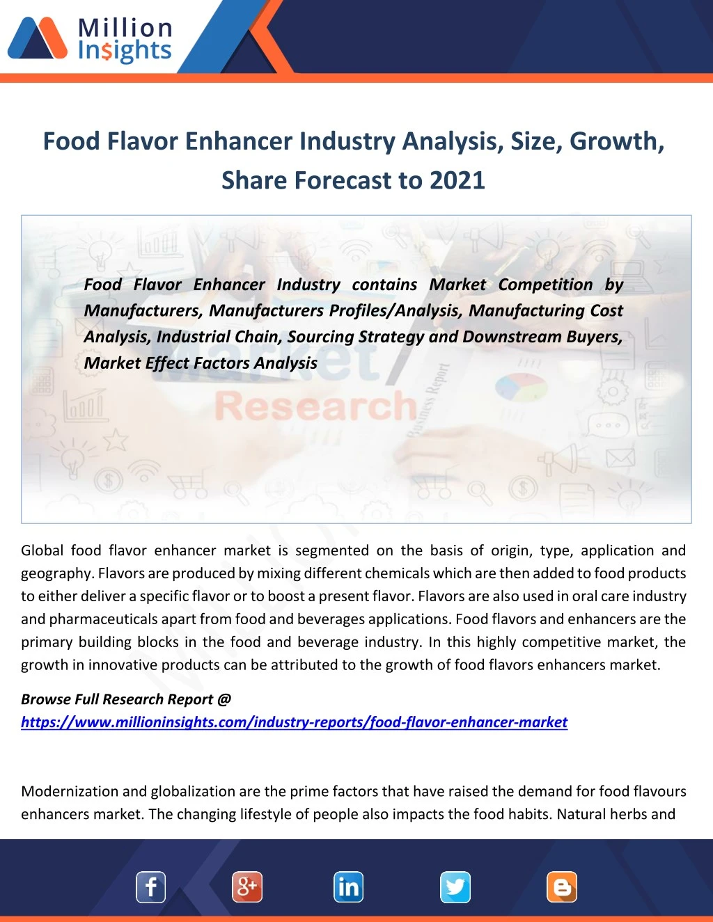 food flavor enhancer industry analysis size