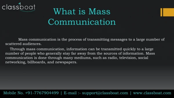 Best mass communication colleges in pune
