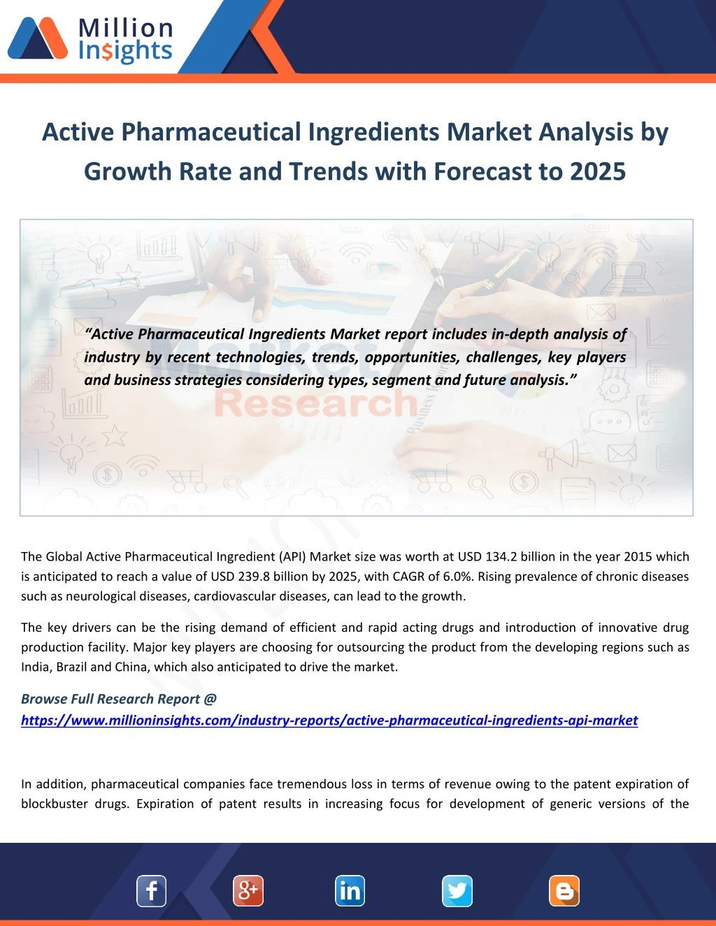 active pharmaceutical ingredients market analysis