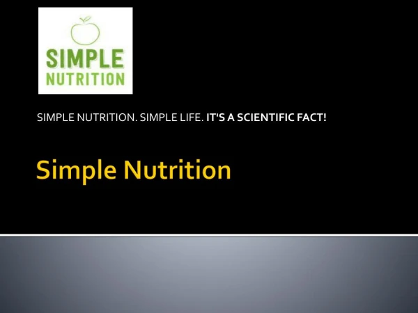 Simple Nutrition Plan and Health Solutions in Australia