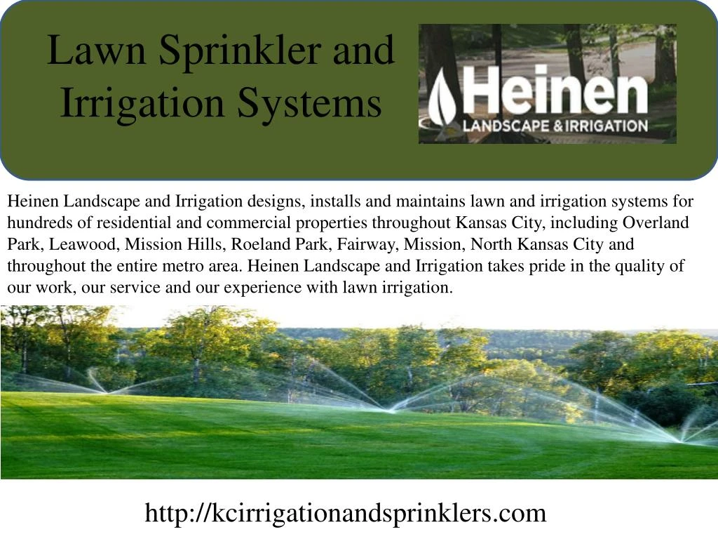 lawn sprinkler and irrigation systems