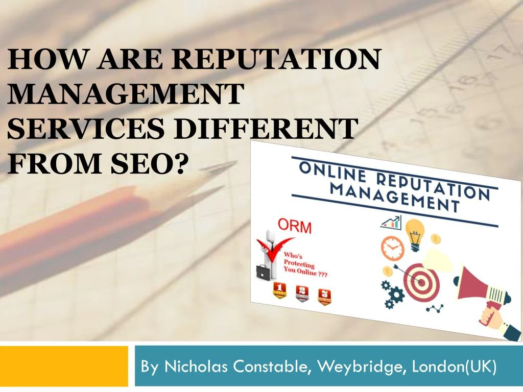 how are reputation management services different from seo