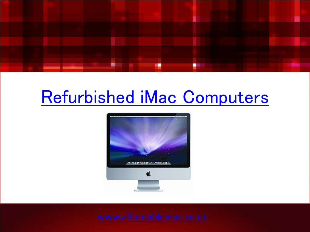 refurbished imac computers