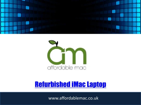 Refurbished iMac Laptop