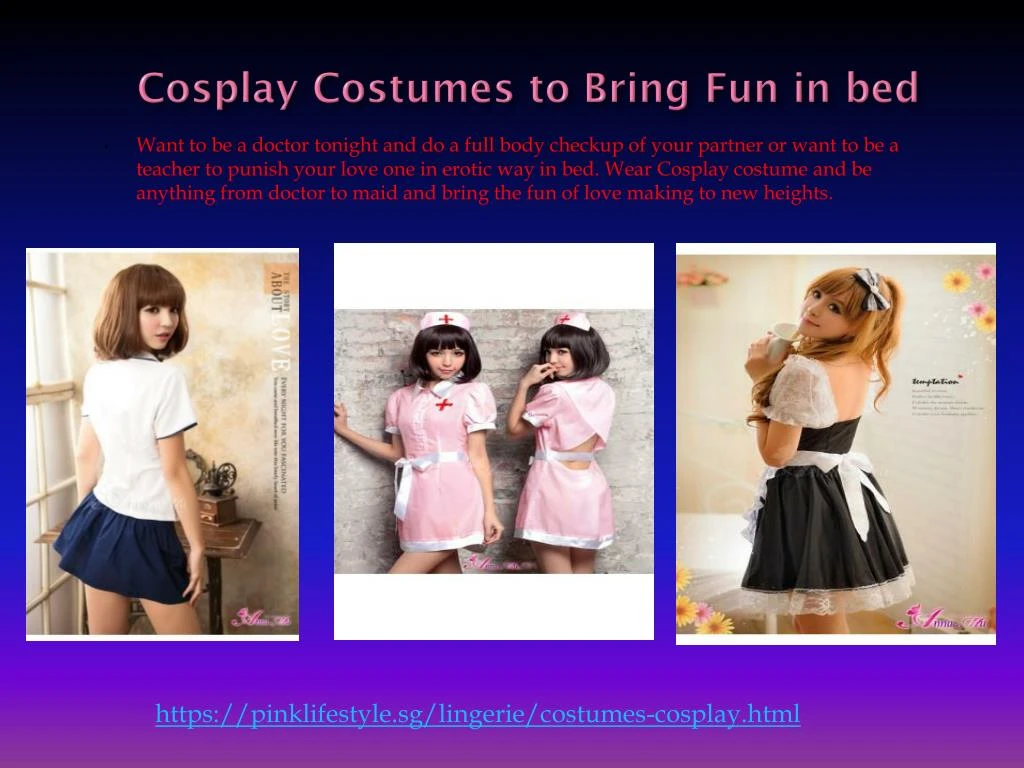 cosplay costumes to bring fun in bed