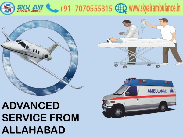Get 24-hour Emergency Sky Air Ambulance from Allahabad to Delhi