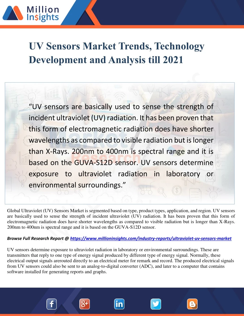 uv sensors market trends technology development
