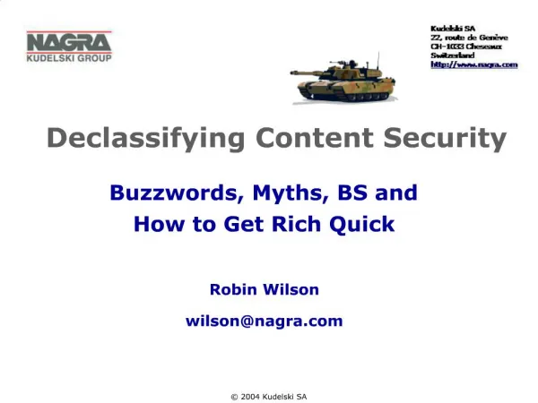 Declassifying Content Security