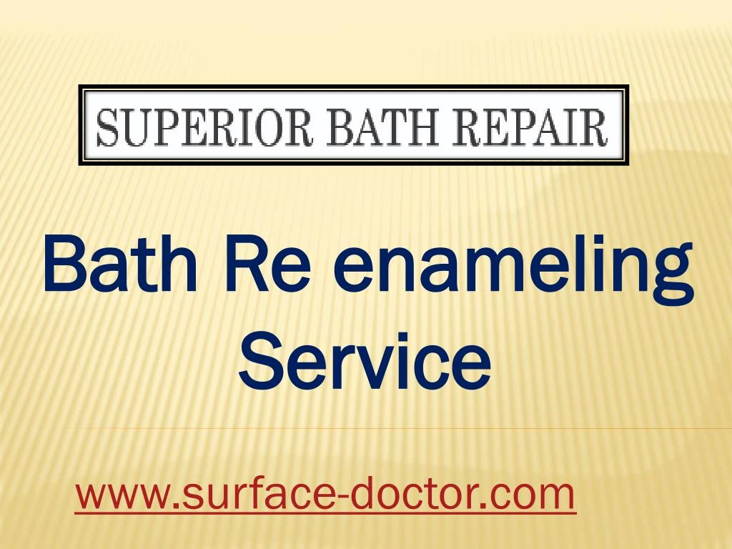 bath re enameling service