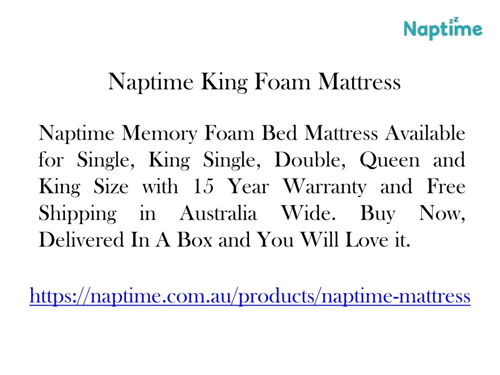 naptime king foam mattress