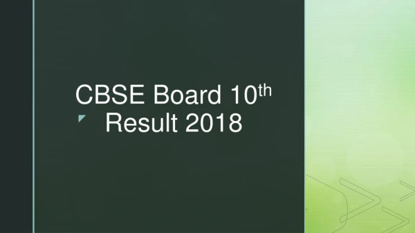 CBSE 10th Result 2018