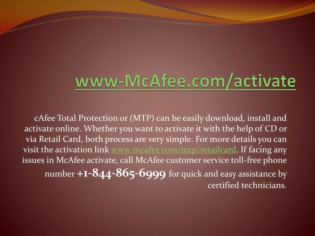 www mcafee com activate