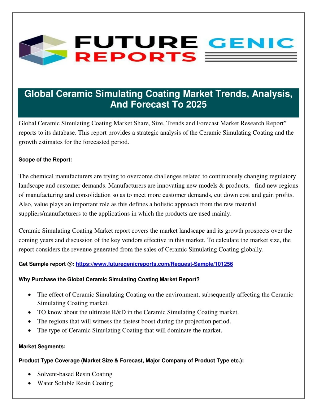 global ceramic simulating coating market trends