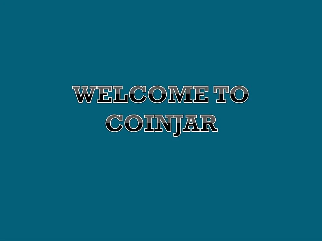 welcome to coinjar