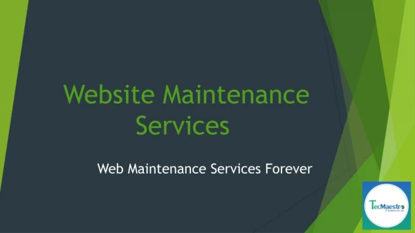 How to Get Website Maintenance Services