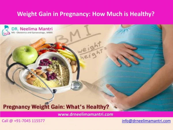 Weight Gain In Pregnancy | Dr. Neelima Mantri