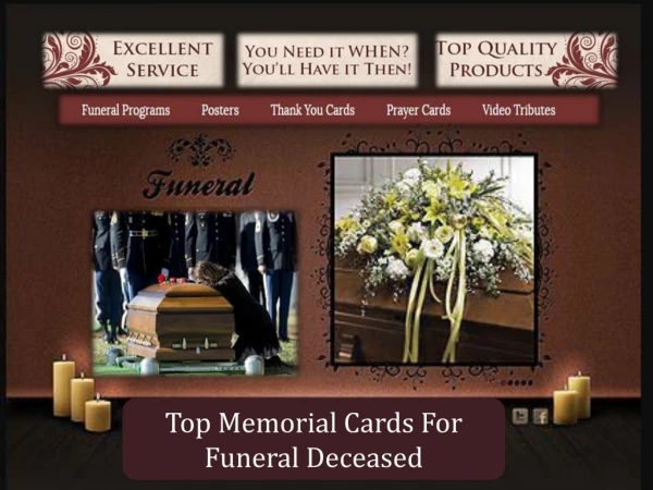 Top Memorial Cards For Funeral Deceased