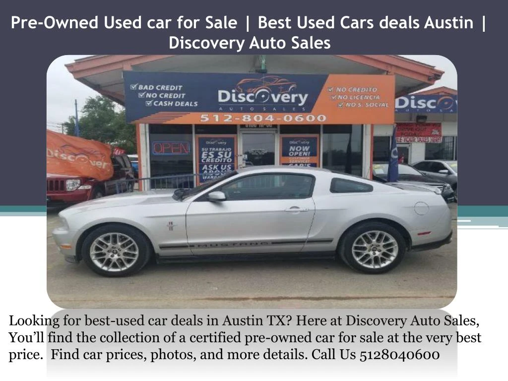 pre owned used car for sale best used cars deals austin discovery auto sales