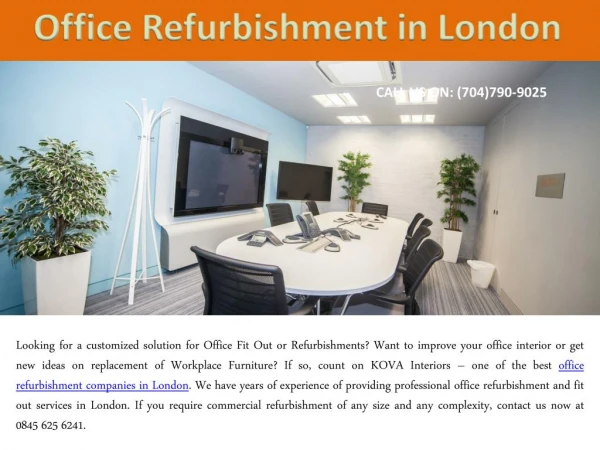 Office Refurbishment in London