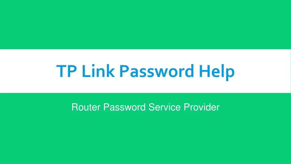 tp link password help