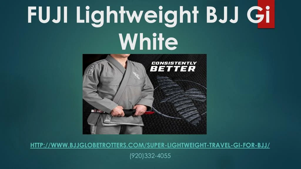fuji lightweight bjj gi white