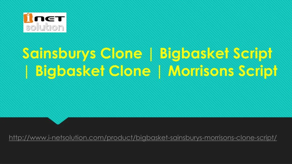 sainsburys clone bigbasket script bigbasket clone