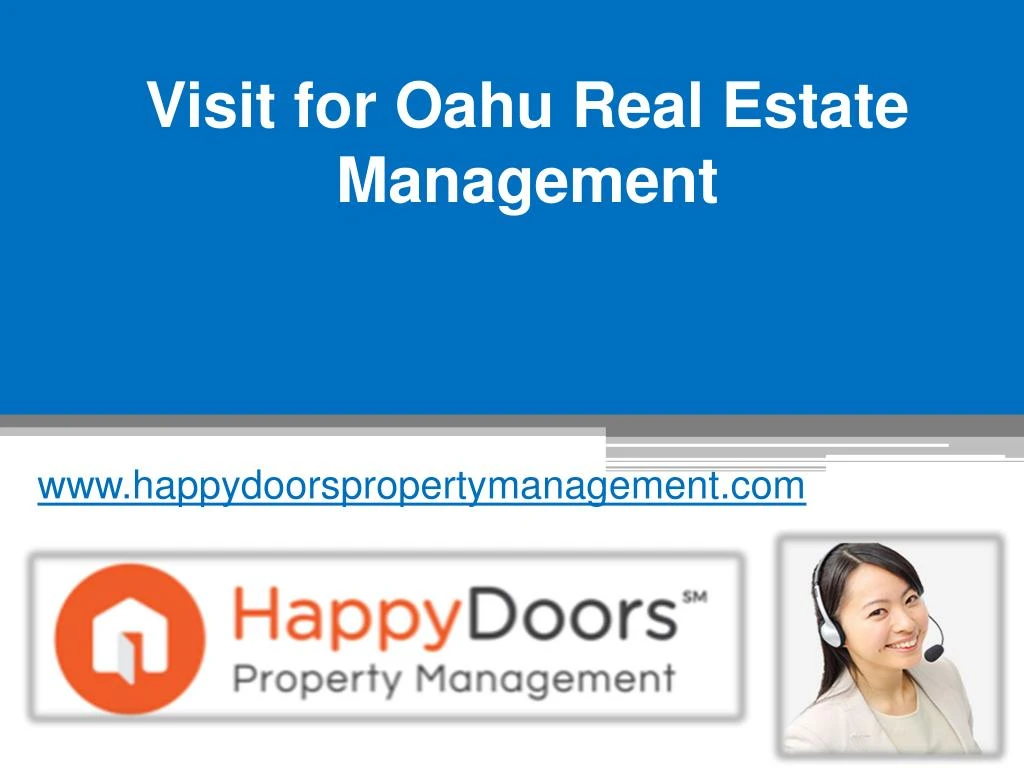 visit for oahu real estate management