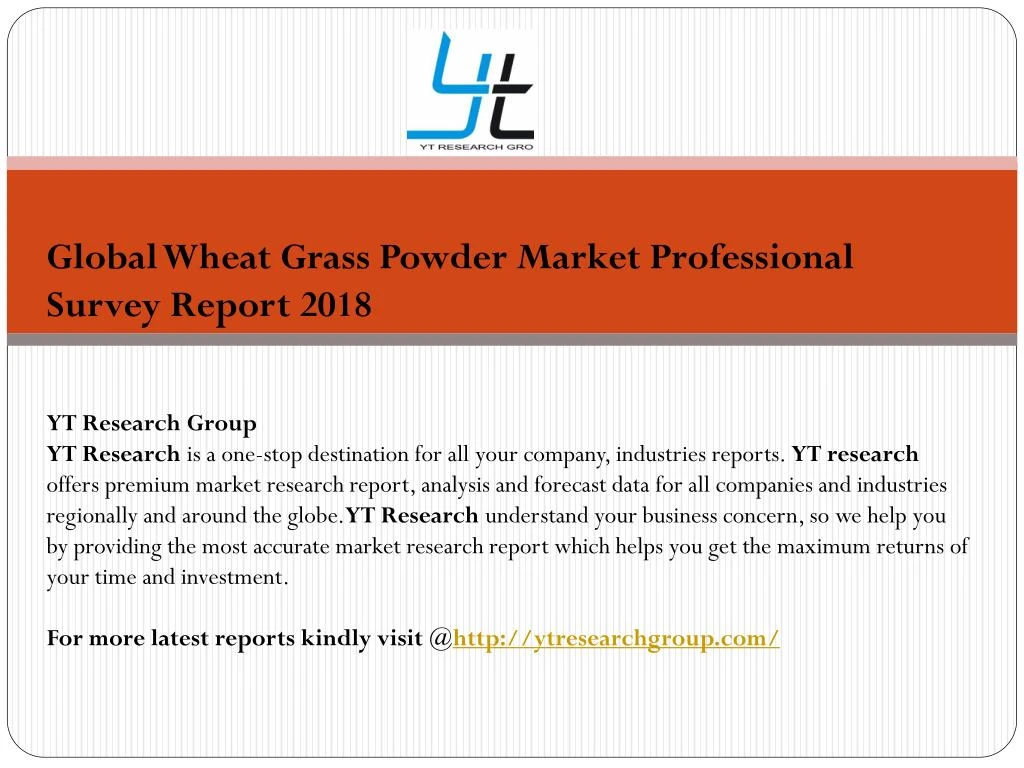 global wheat grass powder market professional