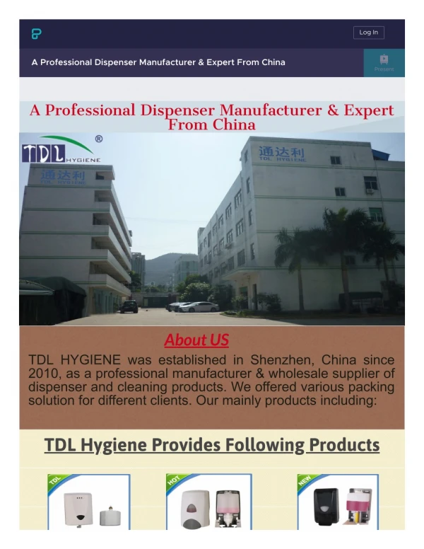 A Professional Dispenser Manufacturer in TDL Hygiene