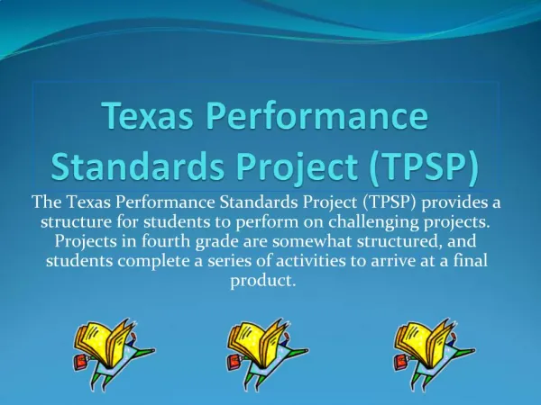 Texas Performance Standards Project TPSP