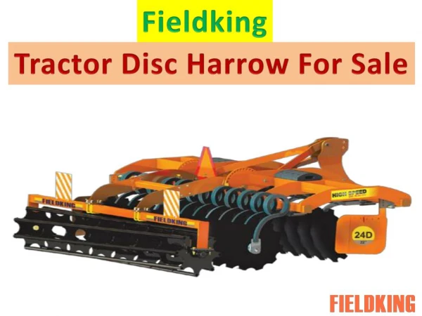 Fieldking-Tandem Disc Harrow