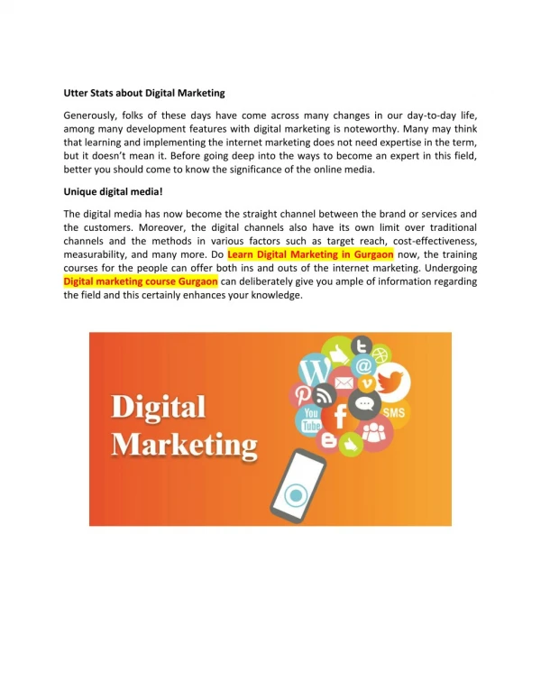 Digital Marketing Course in Gurgaon