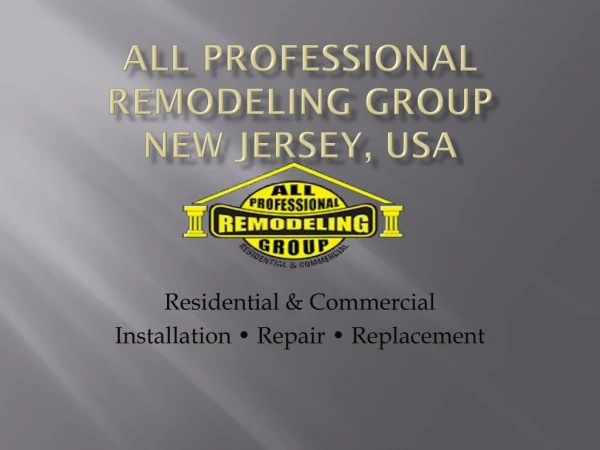 Residential Roofing Company In New Jersey