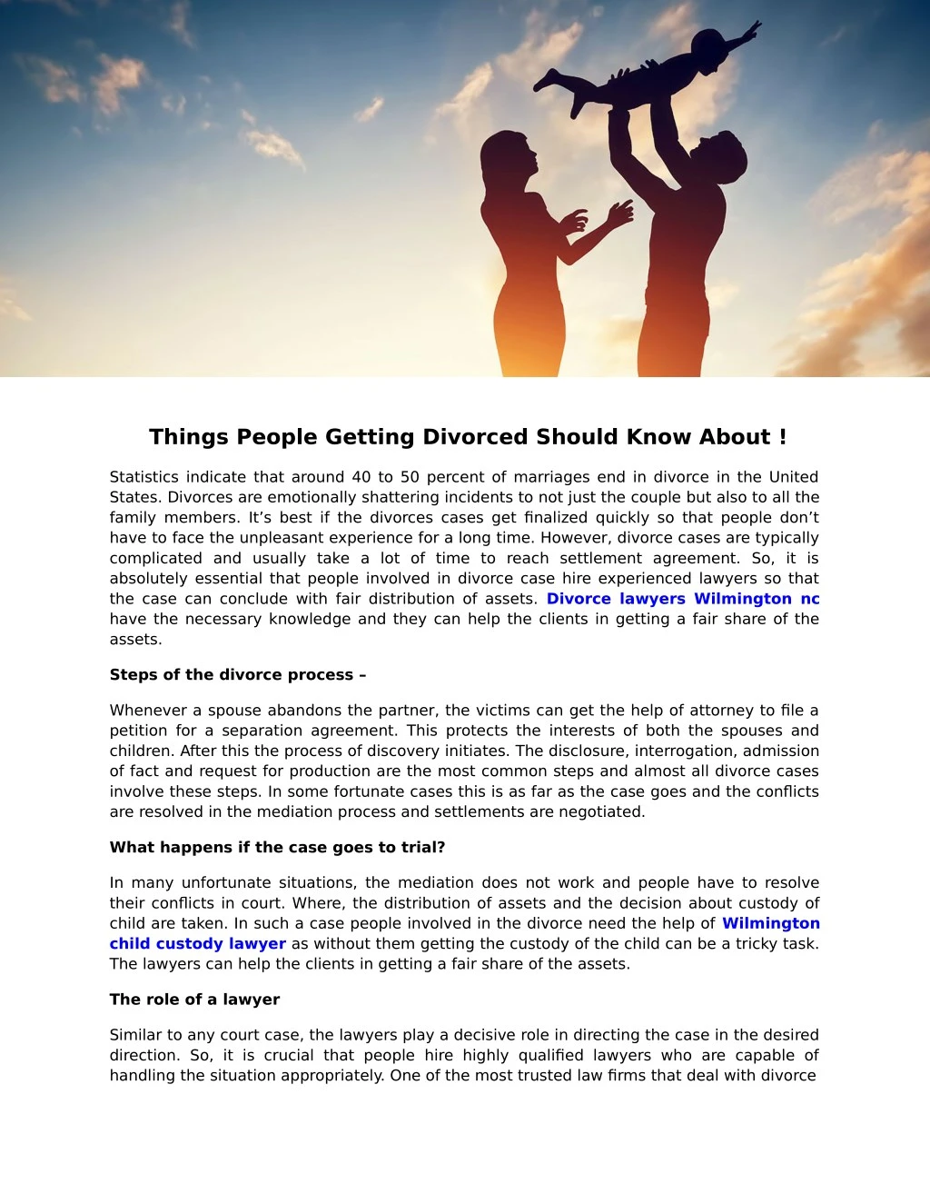 things people getting divorced should know about