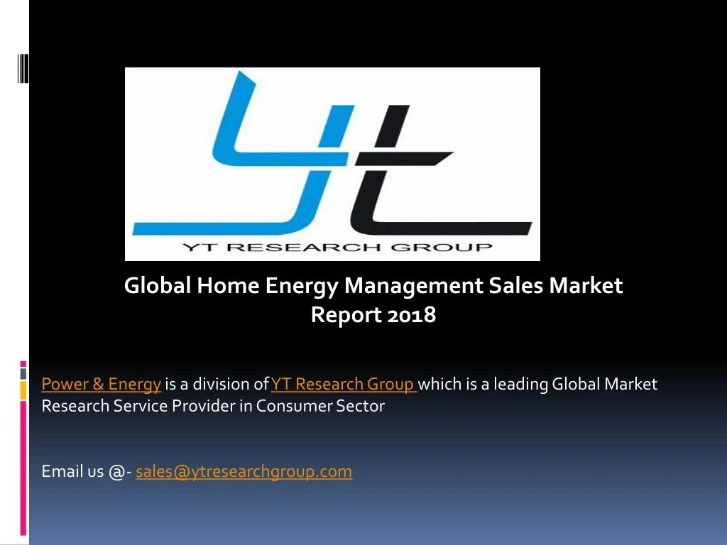 global home energy management sales market report
