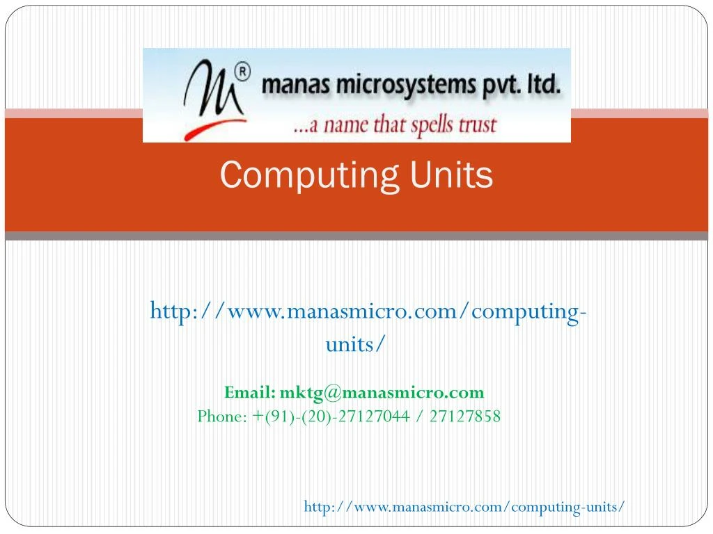 computing units