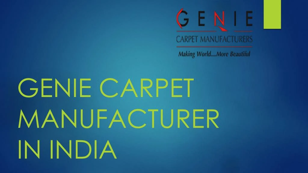 genie carpet manufacturer in india