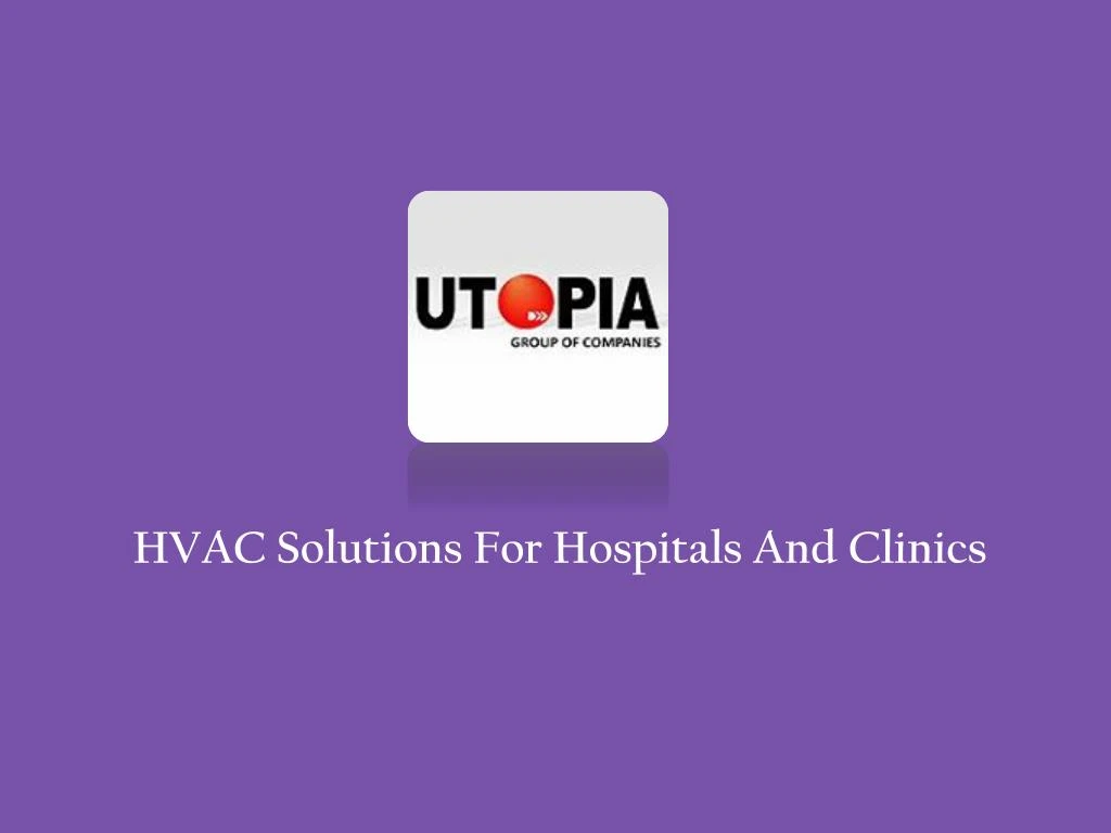 hvac solutions for hospitals and clinics