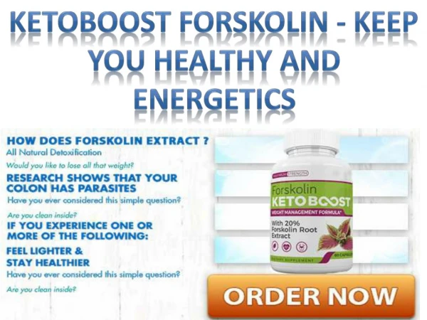 Faster weight loss with ketoboost forskolin