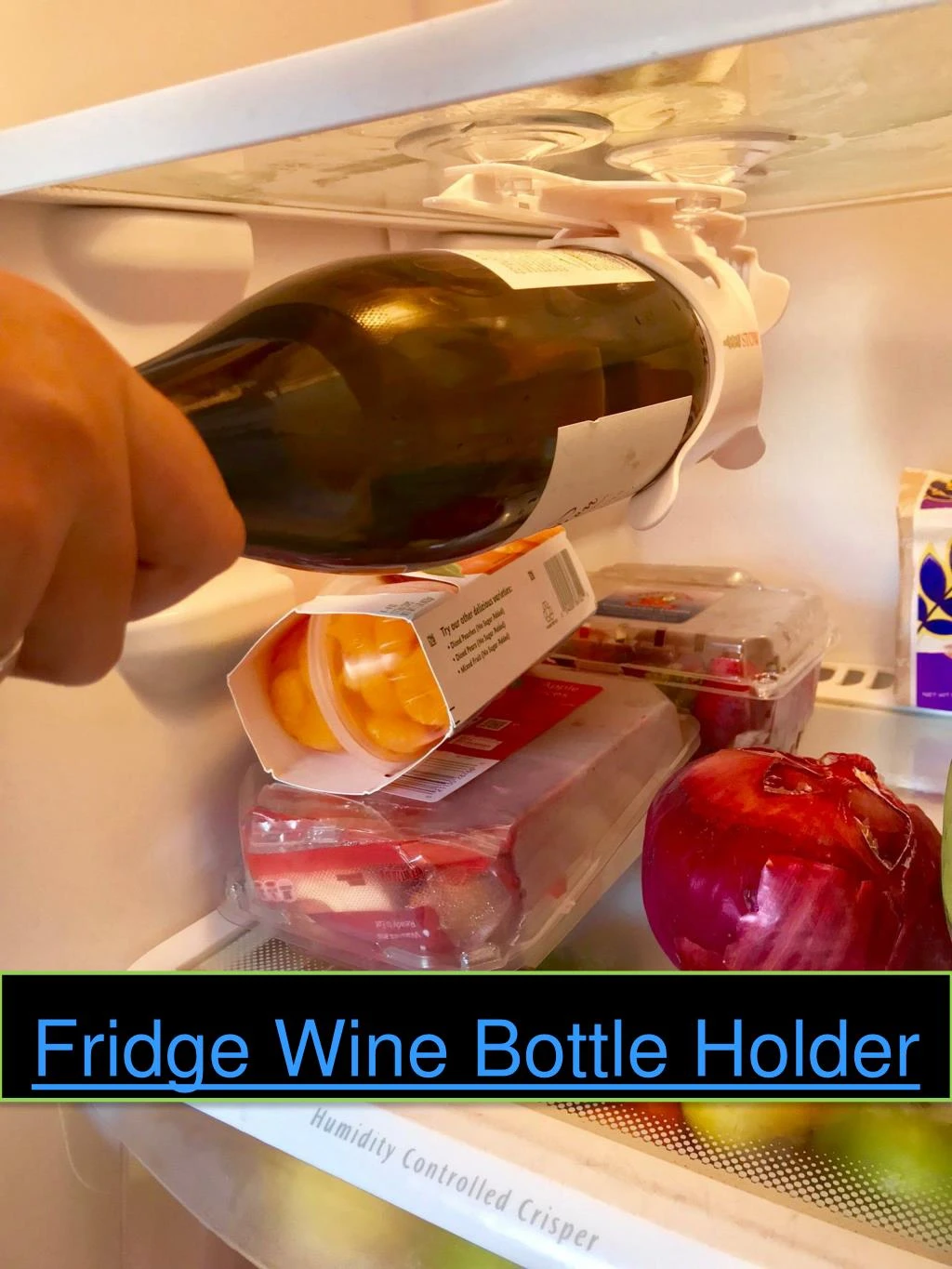 fridge wine bottle holder