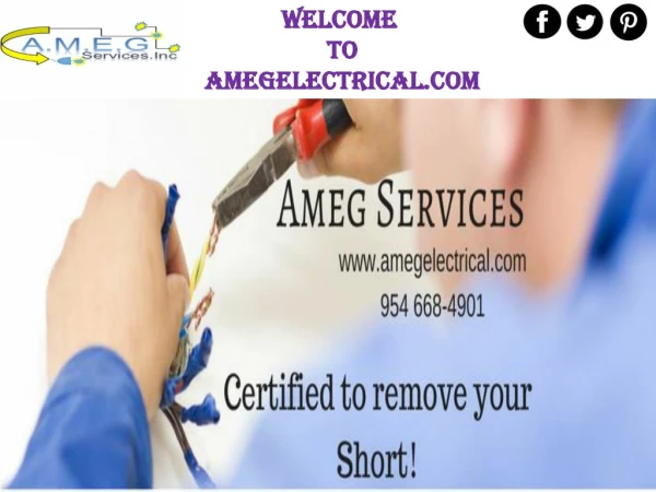 Commercial Electrical services Miami Company at amegelectrical.com
