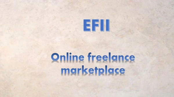 Online freelance marketplace